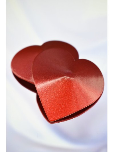 Nipple Métal rouge Cache tétons cœur 