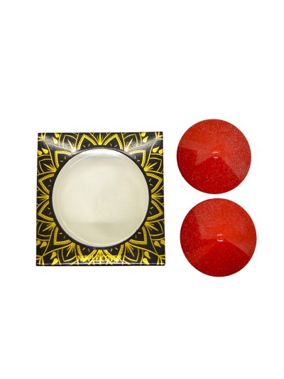 Nipple Métal rouge Cache tétons cône 