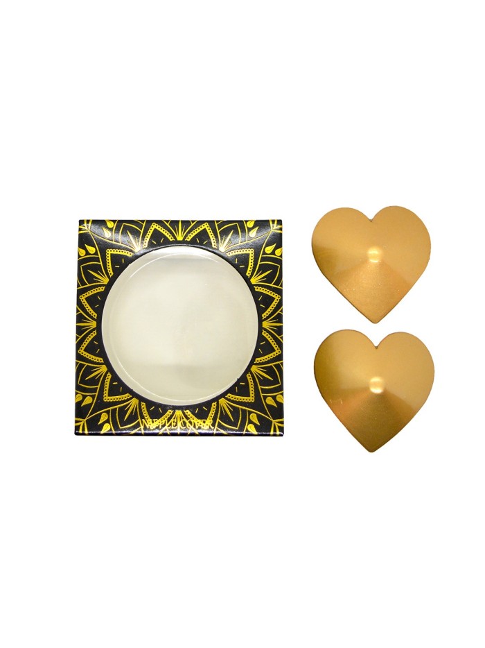 Nipple Métal doré Cache tétons cœur 