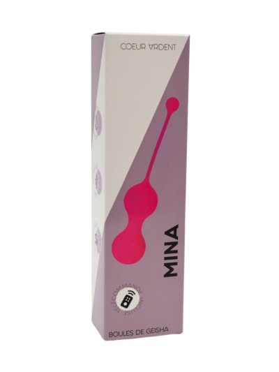 MINA Rose, Boules de Geisha en silicone médical USB avec télécommande 