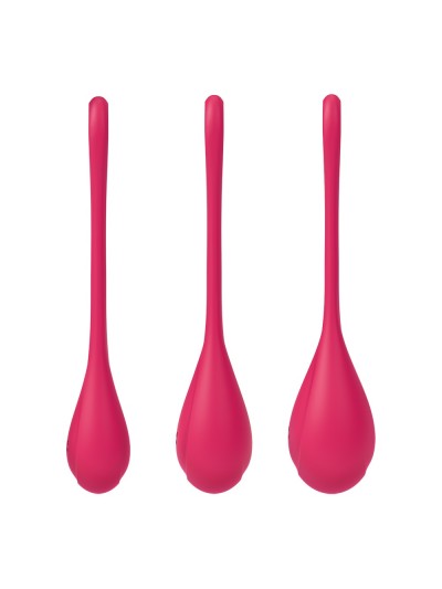 Set de 3 boules de geisha rouge Yoni Power 1 Satisfyer 