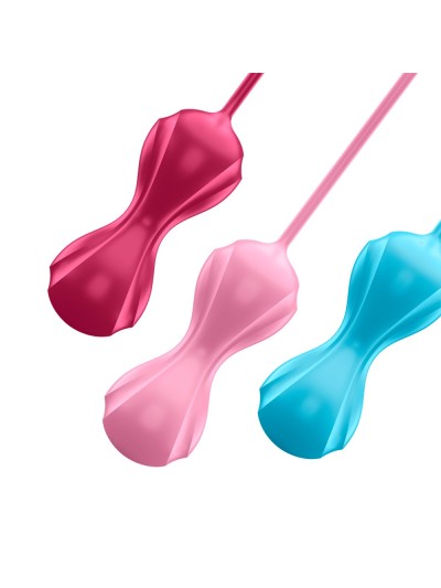 Set de 3 boules de Geisha effet vibrante Power Balls Satisfyer 