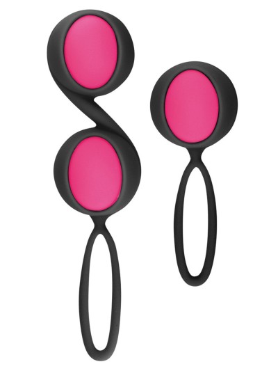 Set de boules de Geisha noires roses à billes amovibles 