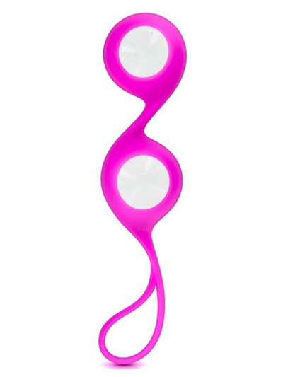 Boules de Geisha rose verre et silicone 