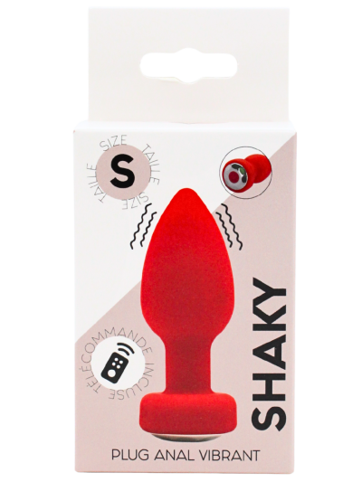 Plug Anal Vibrant Télécommandé SHAKY Rouge