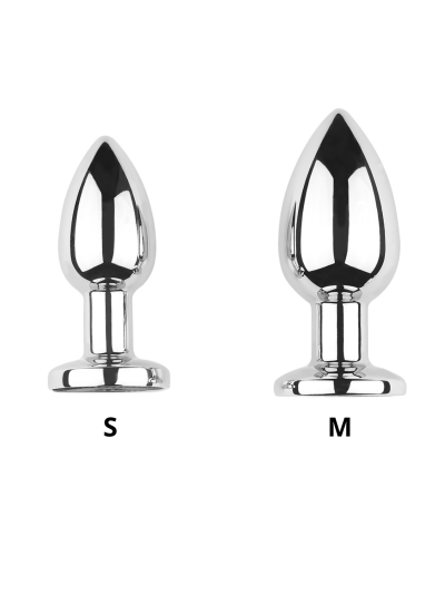 Plug vibrant acier inoxydable anal taille S avec télécommande, USB BOOTY 