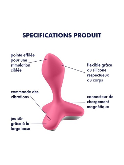Vibromasseur anal USB rose Game Changer Satisfyer 