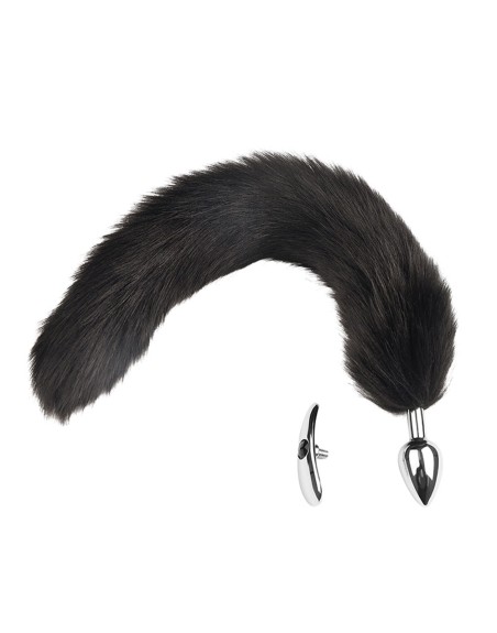 Plug interchangeable aluminium avec queue noire souple 