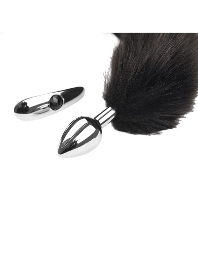 Plug interchangeable aluminium avec queue noire souple 