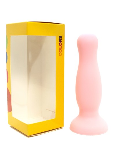 Plug anal ventouse rose pastel taille M 