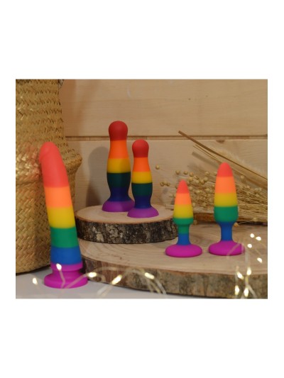 Plug anal multicouleur taille M 