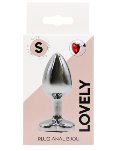 Plug bijou coeur en aluminium bijou rouge Small LOVELY 