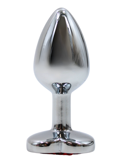 Plug bijou coeur en aluminium bijou rouge Small LOVELY 