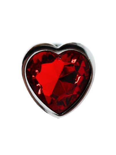 Plug bijou coeur en aluminium bijou rouge Small LOVELY 
