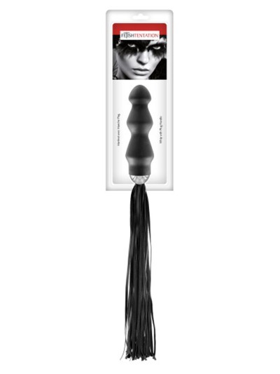 Martinet avec manche plug anal noir Fetish Tentation 