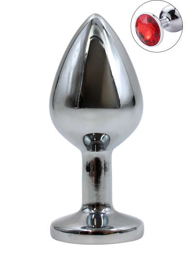 Plug bijou en aluminium bijou rouge Medium HELIRA 