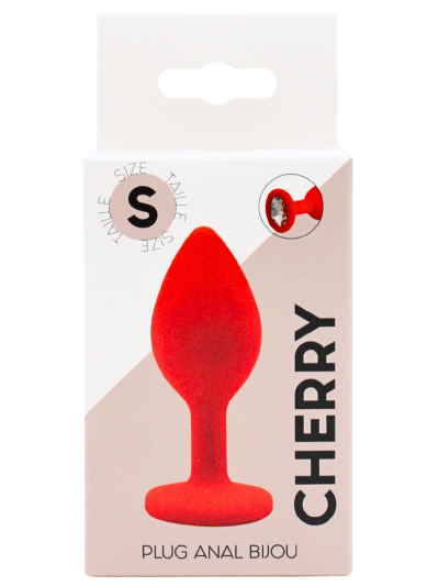 Plug rouge bijou cristal Small CHERRY 