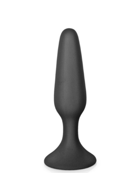 Plug anal noir 11.5cm avec ventouse 