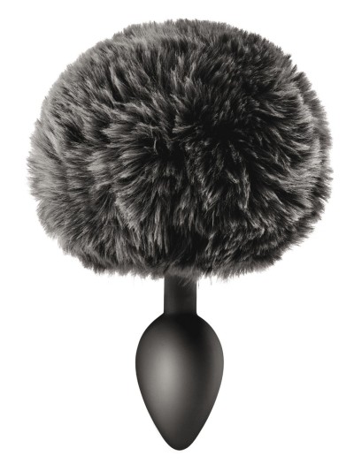 Plug anal pompon noir 