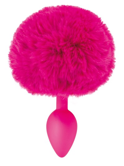 Plug anal pompon fuschia 