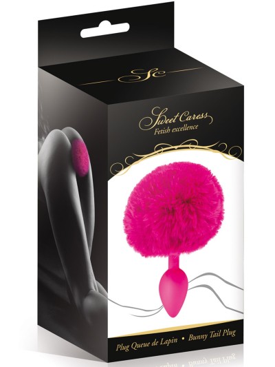 Plug anal pompon fuschia 