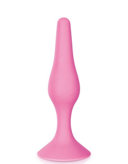 Plug anal ventouse rose taille M 
