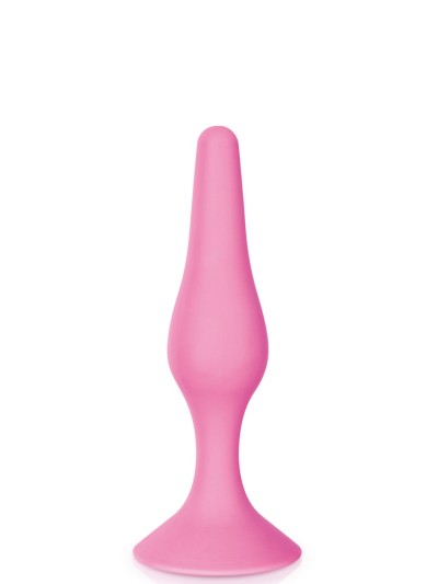 Plug anal ventouse rose taille S 