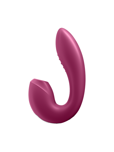 2 en 1 Vibromasseur point G avec stimulateur clitoris connecté USB rouge Sunray Satisfyer 