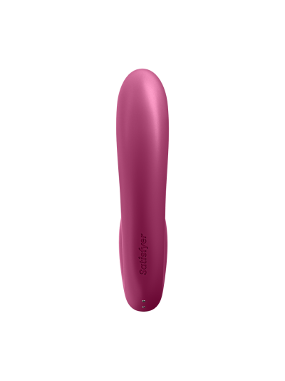 2 en 1 Vibromasseur point G avec stimulateur clitoris connecté USB rouge Sunray Satisfyer 
