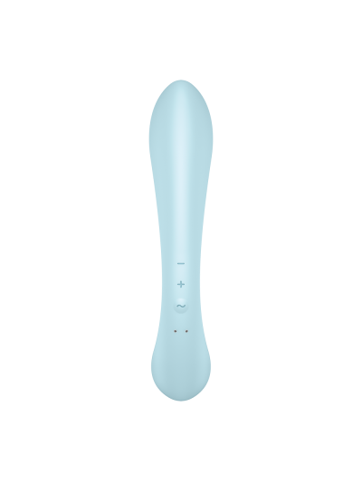 2 en 1 Rabbit point G avec stimulateur de clitoris et Wand Bleu USB Triple Oh Satisfyer 