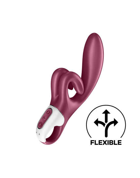 Vibromasseur rabbit point G rouge double stimulation clitoridienne Touch Me Satisfyer 