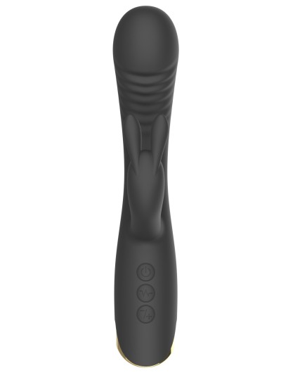 Vibromasseur triple stimulation très puissant noir USB 