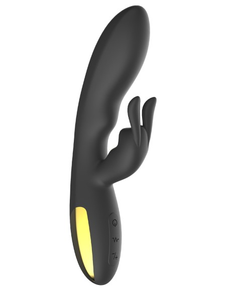 Vibromasseur rabbit noir Luxe très puissant, USB 