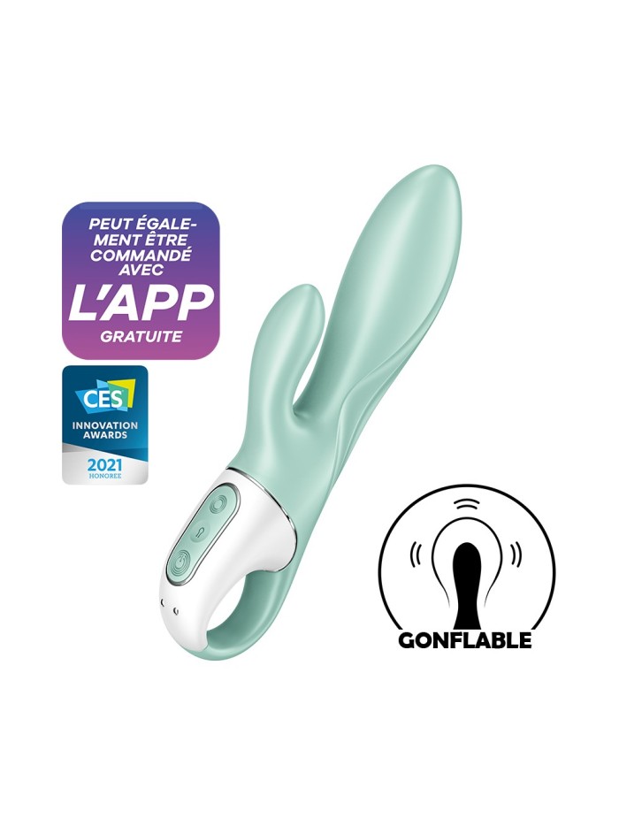 Vibromasseur rabbit gonflant connecté, USB Air Pump Bunny 5 Satisfyer 