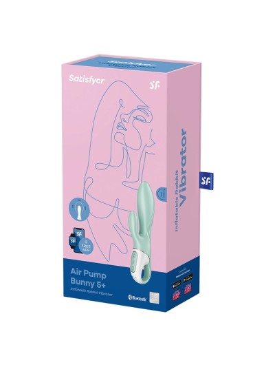 Vibromasseur rabbit gonflant connecté, USB Air Pump Bunny 5 Satisfyer 