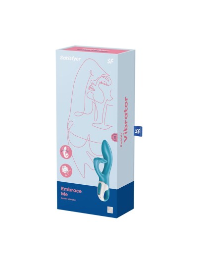 Vibromasseur rabbit bleu USB Embrace Me Satisfyer 