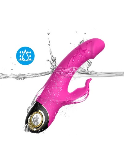 Vibromasseur Rabbit rose 9 modes de vibrations puissantes 