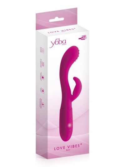 Vibromasseur rabbit Bess rose USB point G 10 programmes 