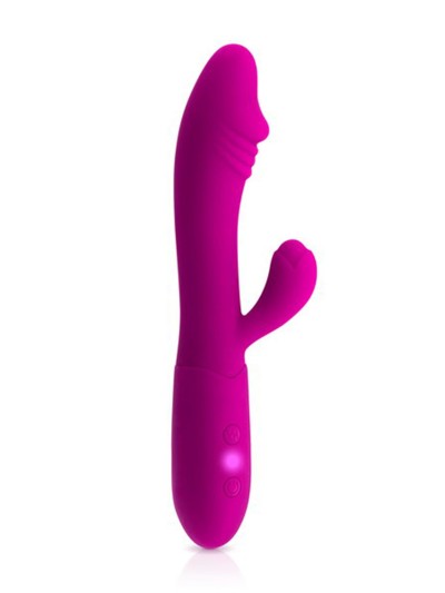 Vibromasseur rabbit Becca rose USB avec gland stimulant 10 programmes 