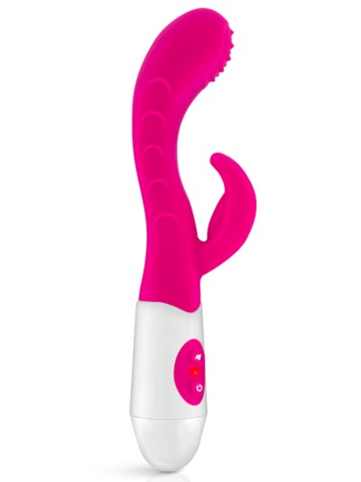 Vibromasseur rabbit stries et picots 