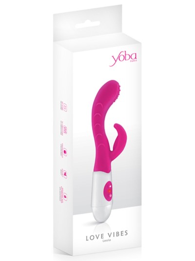 Vibromasseur rabbit stries et picots 