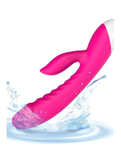 Vibromasseur rabbit rose 10 programmes USB 