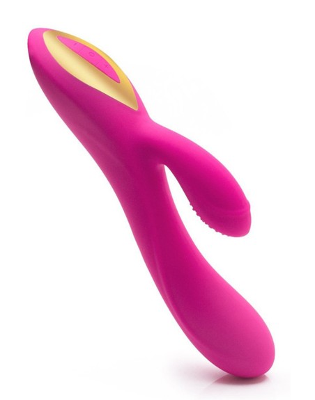 Vibromasseur rabbit rose ergot à picots 10 programmes USB 