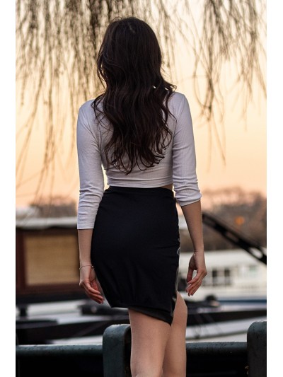 Jupe longue noire Frida 