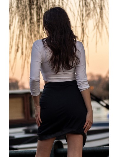 Jupe longue noire Frida 