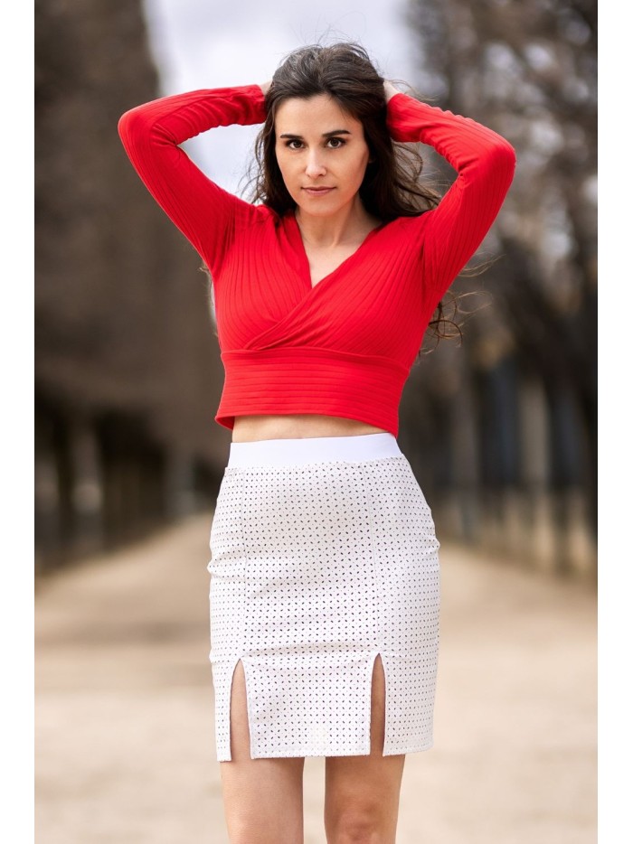 Jupe longue blanche Natacha 