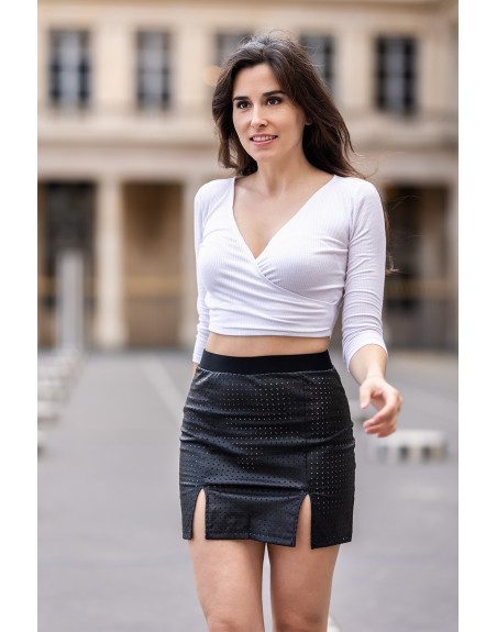 Jupe courte noir Stella 