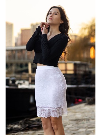 Jupe longue blanche Catalina 