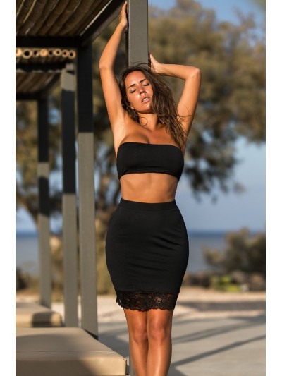 Jupe longue noire Maria 