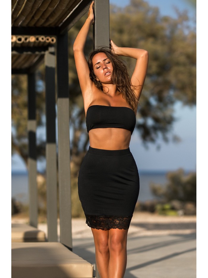 Jupe longue noire Maria 